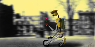 A.L.E.K. with The flower