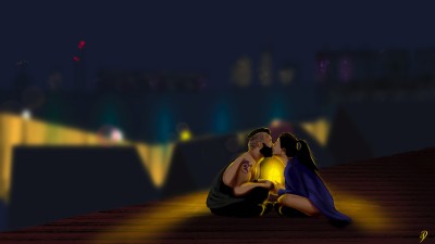 A Couple on the roof